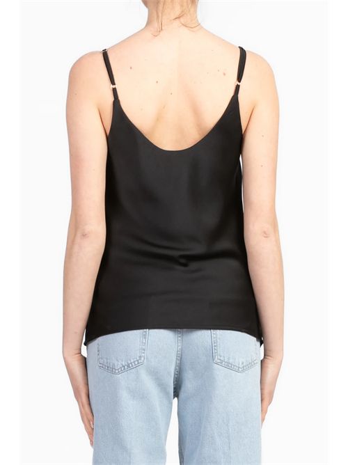 Top doppio scollo v VICOLO | TD0511NERO